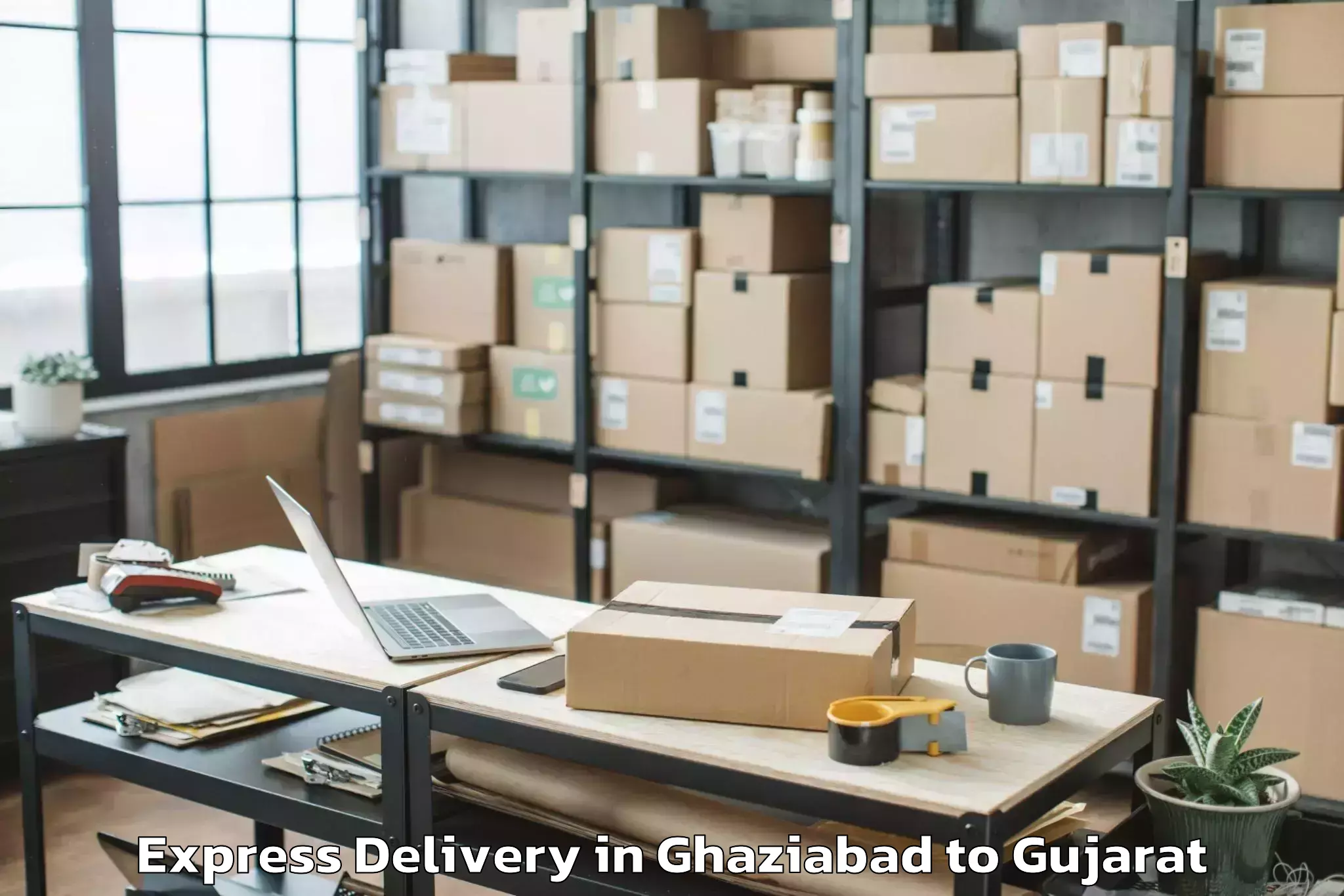 Book Ghaziabad to Jhagadia Express Delivery